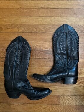Sanders Western Leather Cowboy Boot